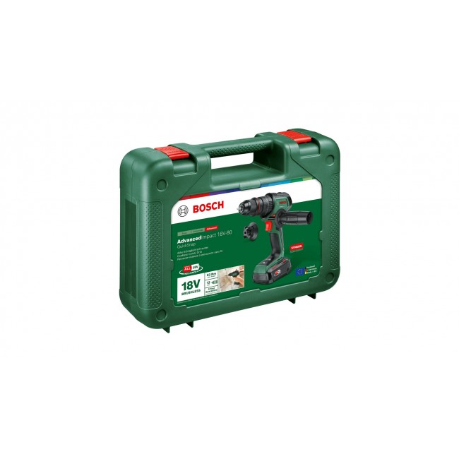 Bosch AdvancedImpact 18V-80 QuickSnap 1950 RPM Keyless 890 g Black, Green