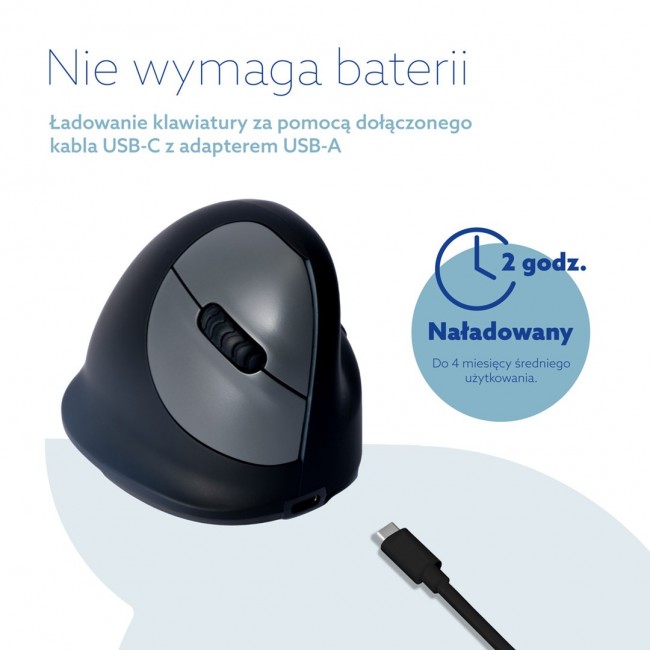 Ergonomic mouse R-Go HE Bluetooth medium black