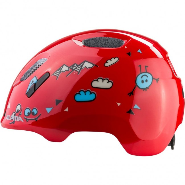 ALPINA XIMO 2 RED SMILE GLOSS Bike Helmet, Size 49-54 ALPINA XIMO 2 RED SMILE GLOSS Bike Helmet, Size 49-54