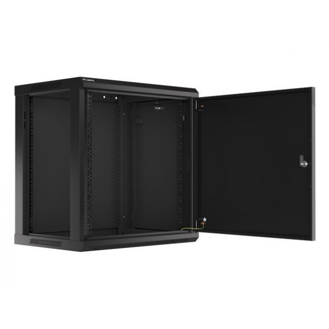 Lanberg WF01-6412-00B rack cabinet 12U Wall mounted rack Black