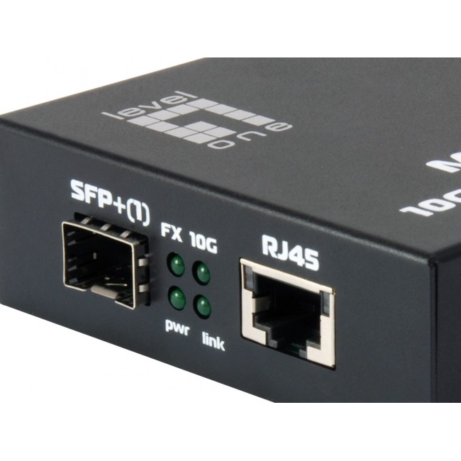 LevelOne GVT-0500 network media converter 10000 Mbit/s Black