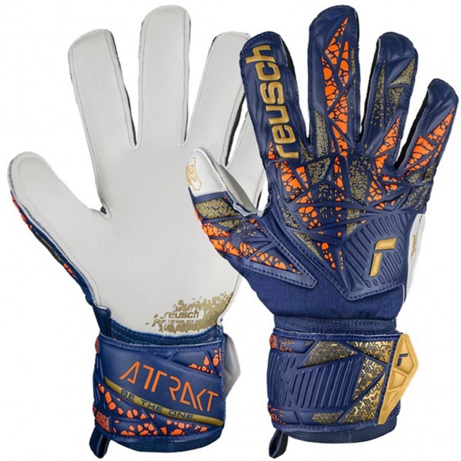 Reusch Attrakt Grip goalkeeper gloves blue 5470815 4410 11 Reusch Attrakt Grip goalkeeper gloves blue 5470815 4410 11