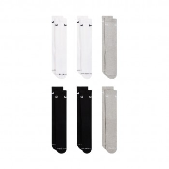 Skarpety Nike Everyday Elevated 6 par bia e, czarne, szare HQ8021 903 38-42,5