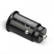 Car charger 1 X USB QC3.0 18W black + cable USB-C 1m