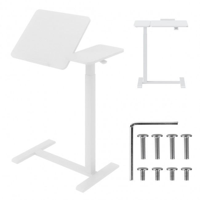 Maclean mobile desk/laptop stand, white, height adjustment 76-109cm, max. 30kg , MC-120 W Maclean mobile desk/laptop stand, white, height adjustment 76-109cm, max. 30kg , MC-120 W