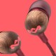 The House Of Marley Smile Jamaica Headset Wired In-ear Calls/Music Red, Wood The House Of Marley Smile Jamaica Headset Wired In-ear Calls/Music Red, Wood