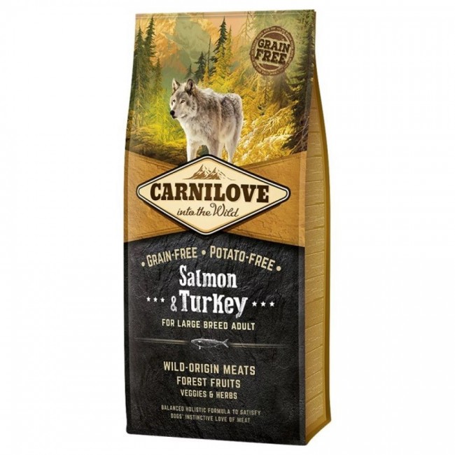 CARNILOVE Adult Salmon and turkey Large breeds - dry dog food - 4kg CARNILOVE Adult Salmon and turkey Large breeds - dry dog food - 4kg