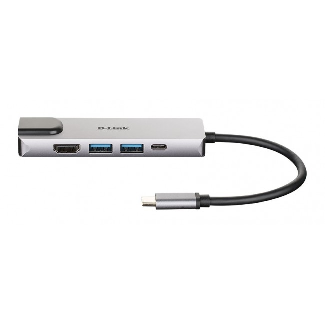D-Link 5-in-1 USB-C Hub with HDMI/Ethernet and Power Delivery D-Link 5-in-1 USB-C Hub with HDMI/Ethernet and Power Delivery