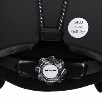 WINTER HELMET ALPINA ZUPO BLACK MATT 54-58