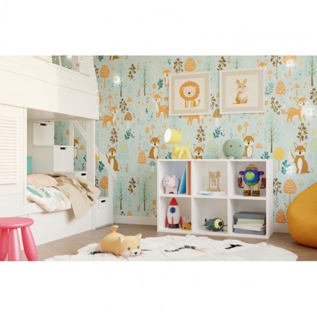 MALAX MINI 2X3 WHITE BOOKCASE MALAX MINI 2X3 WHITE BOOKCASE