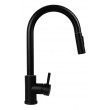 Set - Sink PYRAMIS CAMEA (79x50) 1B 1D R + Faucet IDEA Black Edition - 070168502BE - Volcano