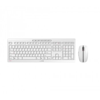 CHERRY Stream Desktop Recharge keyboard Mouse included Universal RF Wireless QWERTY English Grey