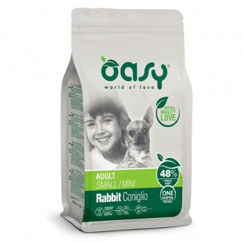 OASY One Animal Protein Adult Small/Mini Rabbit - dry dog food - 2,5kg