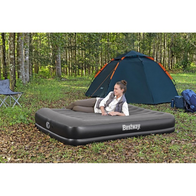 Bestway Tritech Queen Air Mattress with Built-in USB Pump 2.03 m x 1.52 m x 36 cm Bestway Tritech Queen Air Mattress with Built-in USB Pump 2.03 m x 1.52 m x 36 cm