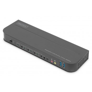 Digitus KVM Switch, 4-Port, 4K60Hz, 4 x DP in, 1 x DP/HDMI out