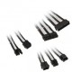 Kolink Core Adept Braided Cable Extension Kit - Black/White Kolink Core Adept Braided Cable Extension Kit - Black/White