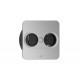 Bachmann 946.105 socket-outlet Type F + USB A + USB C Stainless steel