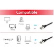 Equip Cat.6A S/FTP Patch Cable, 30m, Black