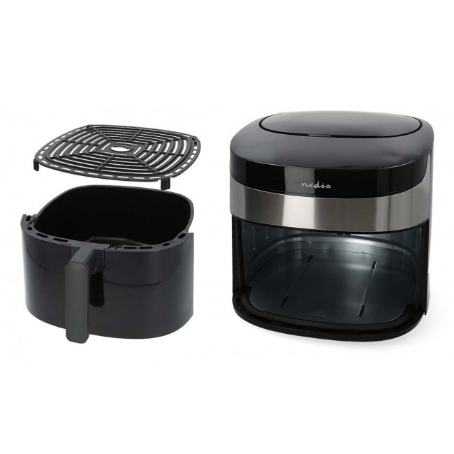 Nedis KAAF180BKW fryer Single 7.2 L Stand-alone 1800 W Hot air fryer Black