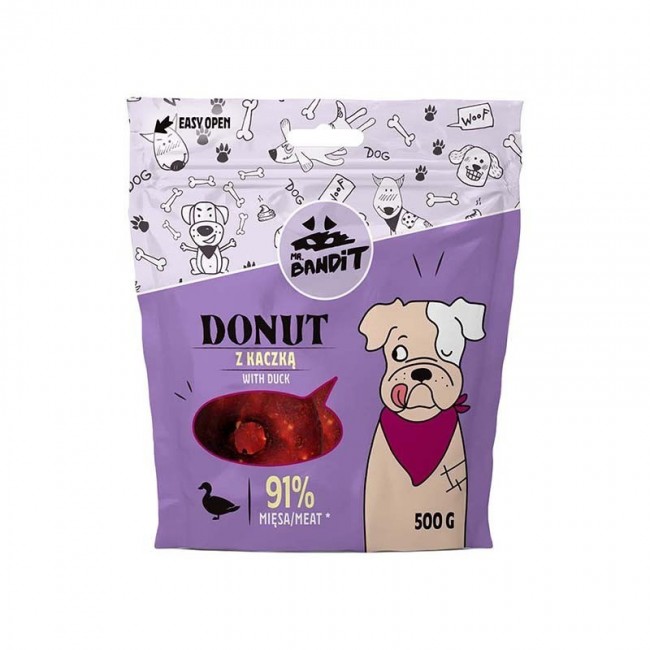 MR. BANDIT DONUT with Duck - dog treat - 500 g