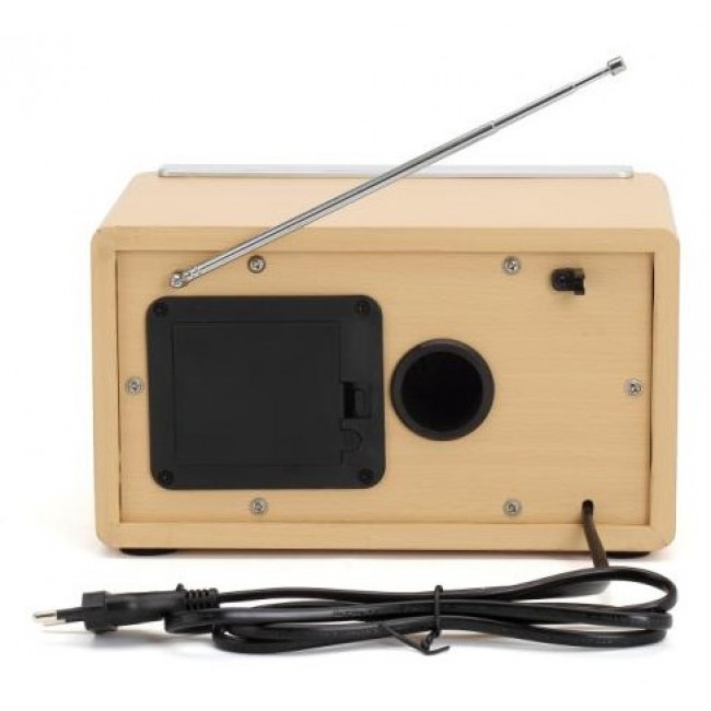 Denver TR-63LW radio Personal Analog Bamboo, Silver Denver TR-63LW radio Personal Analog Bamboo, Silver