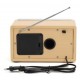 Denver TR-63LW radio Personal Analog Bamboo, Silver Denver TR-63LW radio Personal Analog Bamboo, Silver