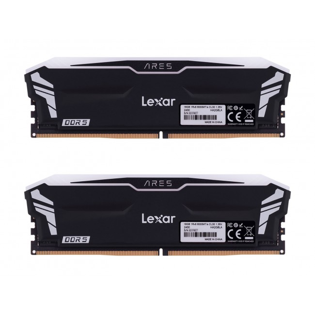 Lexar ARES RGB memory module 32 GB 2 x 16 GB DDR5 6000 MHz Lexar ARES RGB memory module 32 GB 2 x 16 GB DDR5 6000 MHz