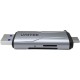 UNITEK R1010A card reader USB 3.2 Gen 1 (3.1 Gen 1) Type-A/Type-C Grey UNITEK R1010A card reader USB 3.2 Gen 1 (3.1 Gen 1) Type-A/Type-C Grey