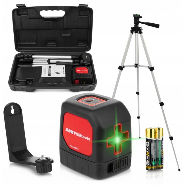 Green Cross Line Laser 30 m, Set with Tripod Green Cross Line Laser 30 m, Set with Tripod