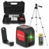 Green Cross Line Laser 30 m, Set with Tripod