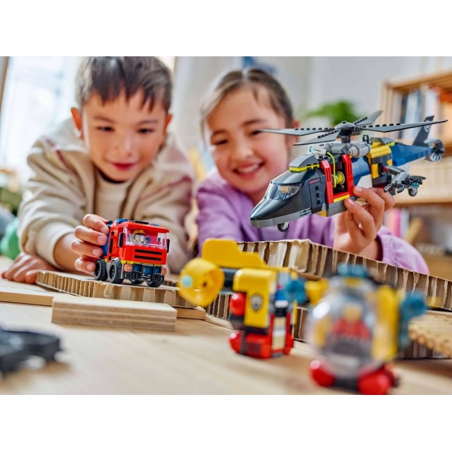 LEGO CITY 60462 Helicopter, Fire Truck and Submarine Remix
