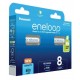 Rechargeable batteries PANASONIC ENELOOP AAA 800 mAh 8 szt (BK-4MCDE/8HH) Rechargeable batteries PANASONIC ENELOOP AAA 800 mAh 8 szt (BK-4MCDE/8HH)