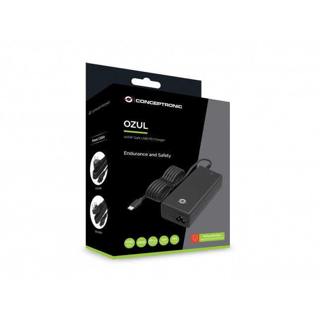 Conceptronic OZUL03BE 100W GaN Desktop USB PD Charger