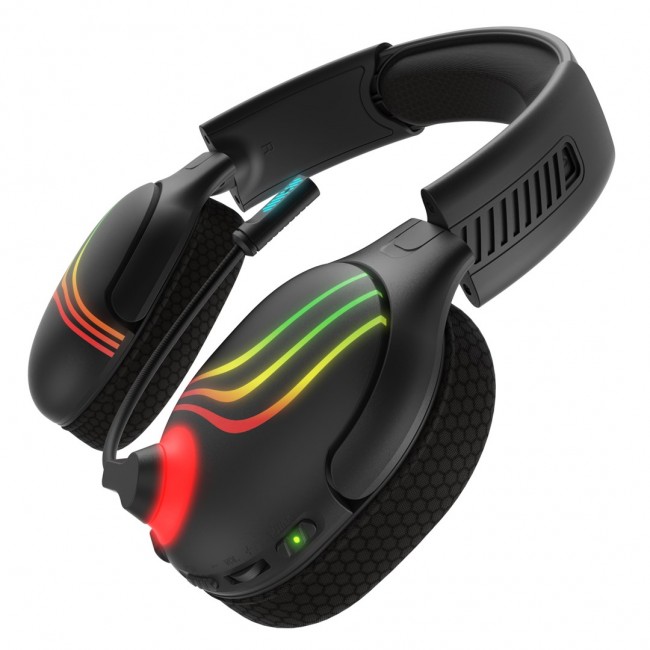 PDP 049-032-BK headphones/headset Wireless Head-band Gaming Bluetooth Black