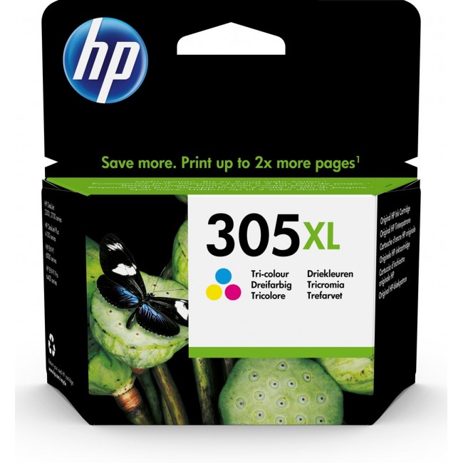 HP 305XL High Yield Tri-color Original Ink Cartridge HP 305XL High Yield Tri-color Original Ink Cartridge