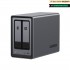 Ugreen NASync DXP2800 NAS System 2-Bay Compact Intel N N100 8 GB DDR5 0 TB UGOS Pro Black
