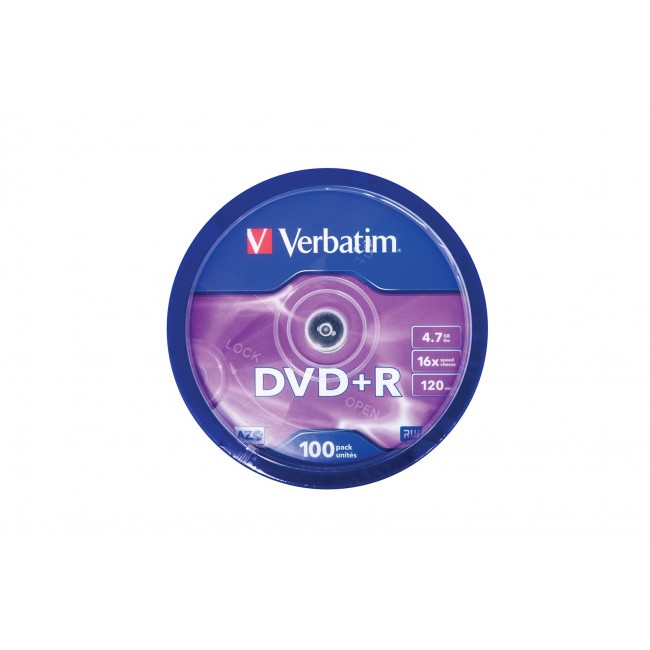 Verbatim DVD+R Matt Silver 4.7 GB 100 pc(s)