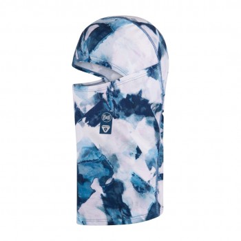 BUFF Thermonet Hinged Balaclava Synth, White-Blue