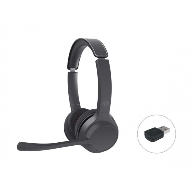 Conceptronic POLONA04BA Bluetooth Stereo Headset with USB Audio Adapter