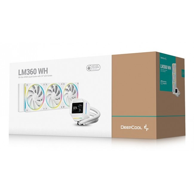 DeepCool LM360 WH Processor Liquid cooling kit 12 cm White 1 pc(s) DeepCool LM360 WH Processor Liquid cooling kit 12 cm White 1 pc(s)