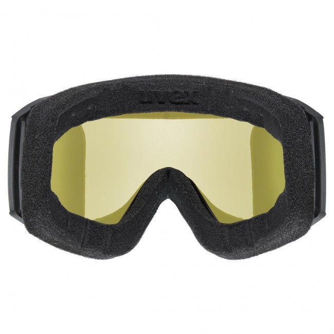 Uvex 5501822130 winter sport goggles Black Unisex Mirror Cylindrical(flat) lens