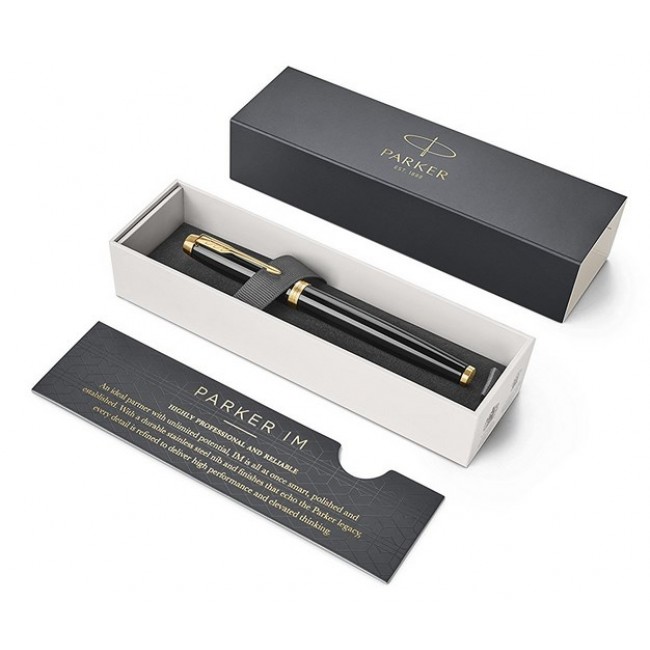 Parker IM fountain pen Cartridge filling system Black, Gold 1 pc(s)