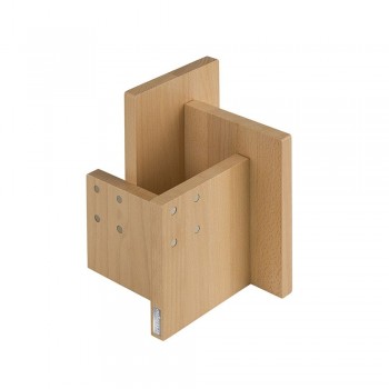 ARTELEGNO KOMBI Magnetic knife stand with container