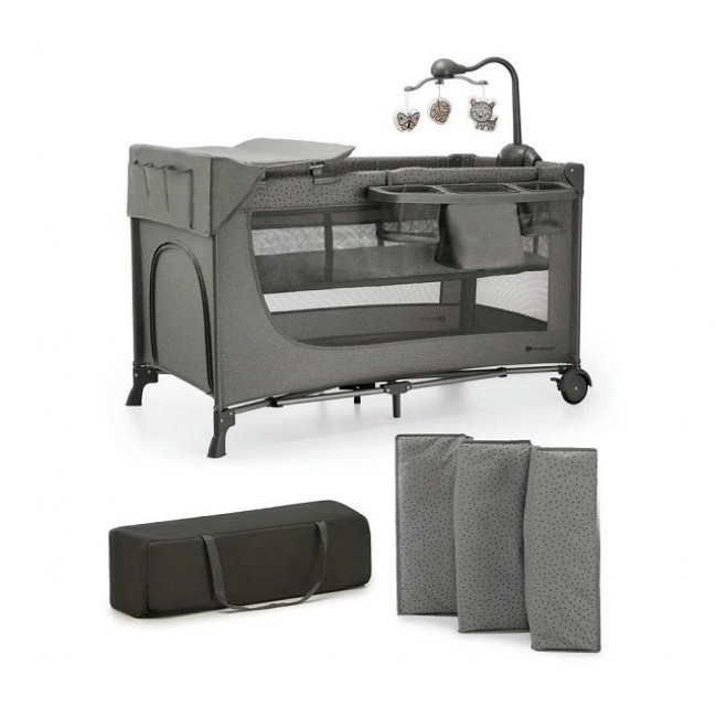 KinderKraft travel cot JOY 2 DARK GREY KinderKraft travel cot JOY 2 DARK GREY