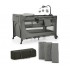 KinderKraft travel cot JOY 2 DARK GREY