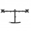 Gembird MS-D2ST-02 Monitor desk stand (rotate, tilt, swivel), 13 -32 , black