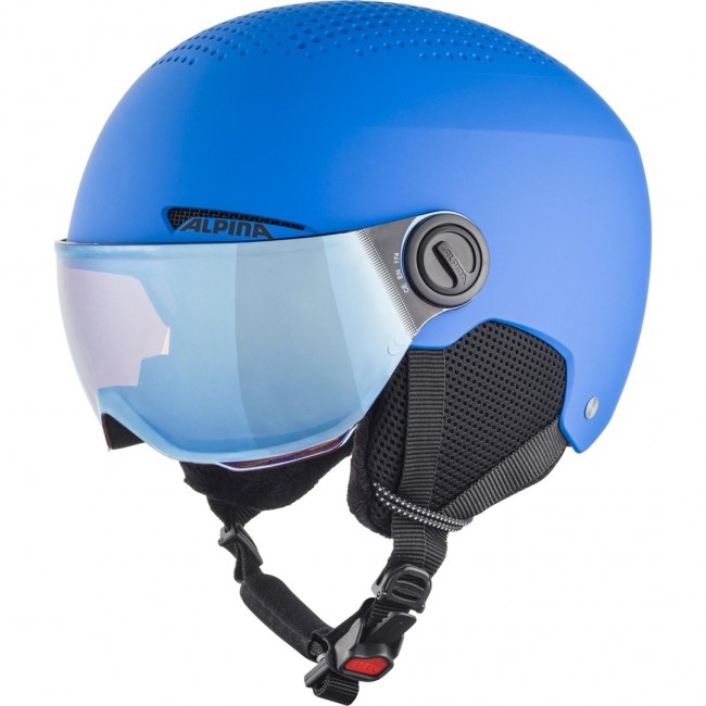 WINTER HELMET ALPINA ZUPO VISOR Q-LITE BLUE MATT 54-58 WINTER HELMET ALPINA ZUPO VISOR Q-LITE BLUE MATT 54-58