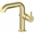 Basin mixer with rectangular spout