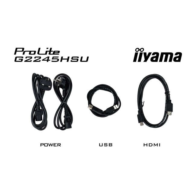 Iiyama Monitor 22 G2245HSU-B2 HDMI DP USB