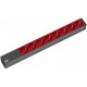 Bachmann 19'' 2m 8x Schuko H05VV-F 3G 1.00mm power extension 8 AC outlet(s) Black, Red